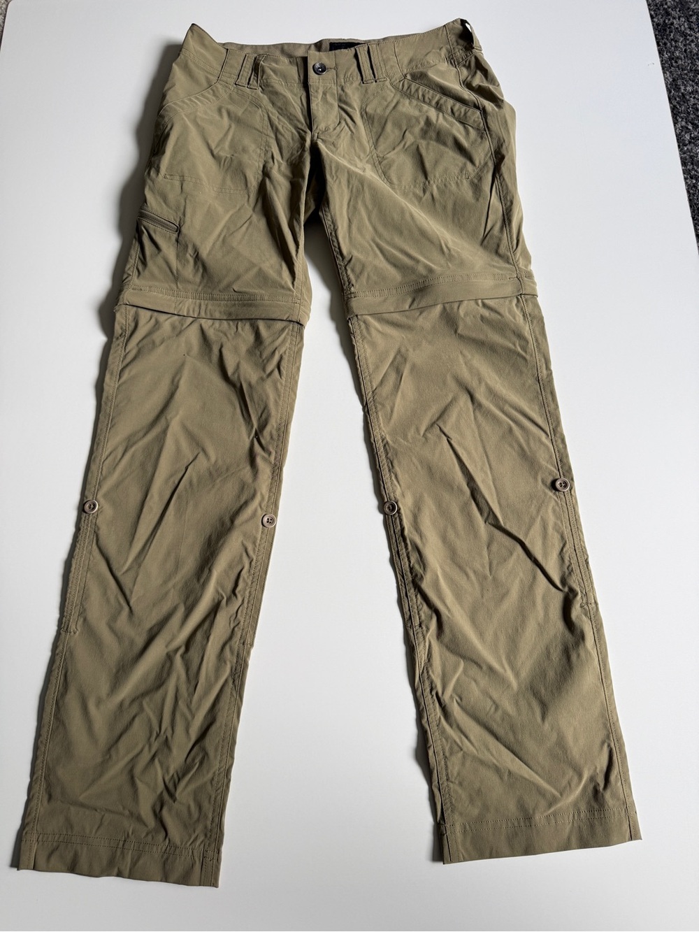 Marmot Womens Convertible Khaki Hiking Pants- Size 4